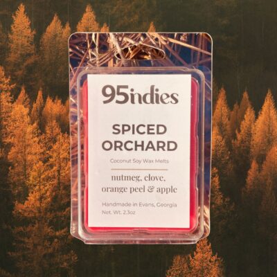 Spiced Orchard soy wax melts by 95indies — hand-poured in Evans, Georgia, with apple, cinnamon and clove.